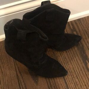 Kristin Cavallari Black suede booties size 9